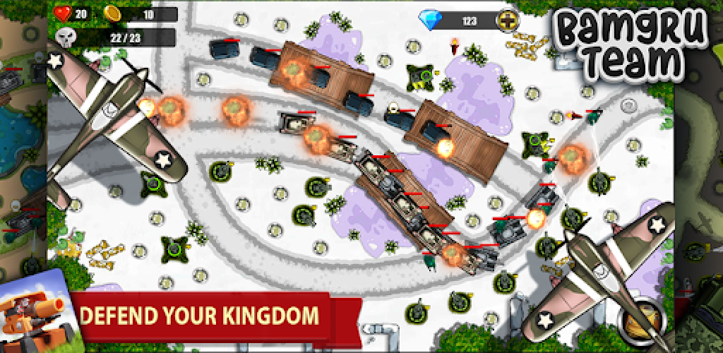 Background Tower Defense War Strategy Game 
