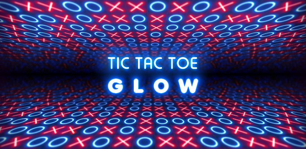 Background Tic Tac Toe Glow: 2 Players 